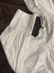 White Button-Up Shirt dress