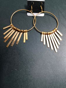 Fancy Golden Earrings