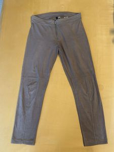 HnM Suede Zip-Front Pants