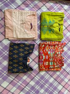 Combo Of 4 Kurtis