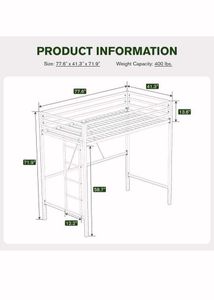 Loft Bed with Integrated Desk