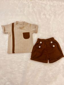 Baby Boys 2-Piece Waffle Knit Outfit