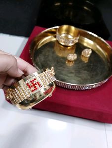 Brass pooja Thali Set