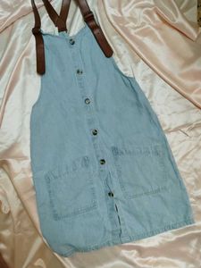 Denim Pinafore Dress