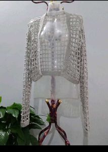 Crochet Net Cardigan