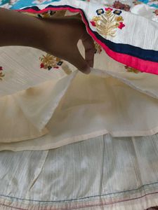 Girls' Embroidered Lehenga Choli Set