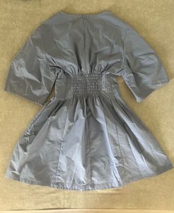 Chic Grey A-line Dress