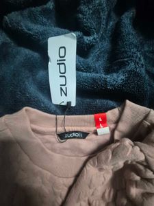 Zudio Textured Puff Sleeve Top (L)