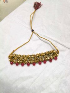 Stunning Red Kunda  Jewellery Set