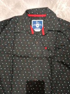 kid's Black Polka Dot Shirt