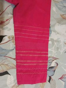 Melange Vibrant Pink Short Kurta