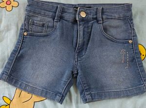Cute Bunny T-shirt and Denim Shorts Set