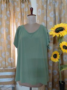 Casual Green Tunic Top