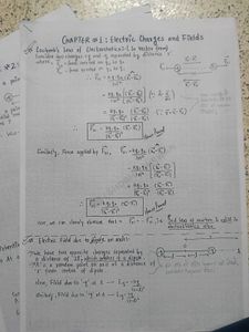 Physics Notes Class XII CBSE - Chapter Summaries