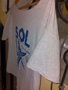Grey "SOL" Graphic T-Shirt