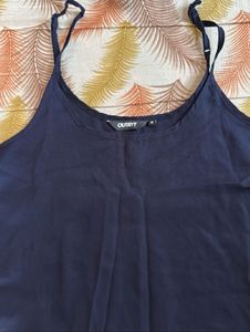 Sheer Embellished blue Top with inner