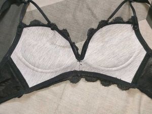Elegant Black Lace Bra