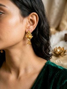 Gold Plated Traditional Earrings