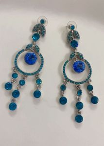 Stunning Blue Chandelier Earrings