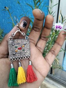 Colourful Oxidised Earings