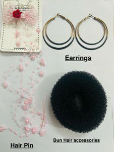 Chic Hair Accessories Set with Earring