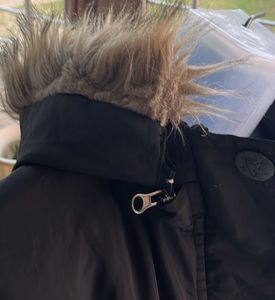 Fur Trim Black Winter Coat