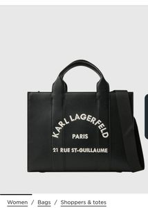 Karl Lagerfeld Black Tote Bag