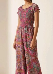 Bohemian Paisley Print Jumpsuit