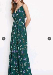 combo of Floral Print Maxi and Polka Dot midi