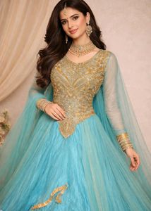 Stunning Blue Ethnic Gown