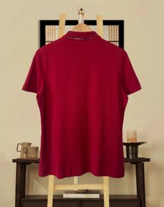Burberry maroon Polo Shirt