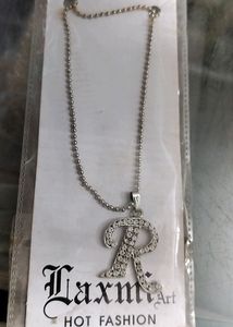 R Letter Necklace