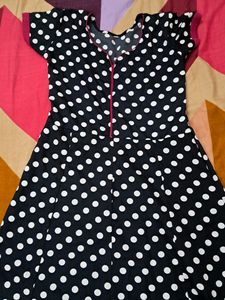 Beautiful Dotted Anarkali Kurti