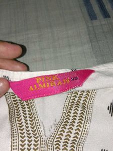 White Printed Kurta