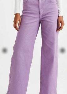 Lavender Wide Leg Jeans