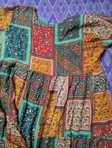 Bohemian Patchwork Maxi Dress