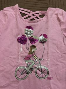 Cute Pink Sequin T-Shirt
