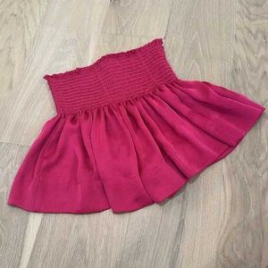 Hot Pink Mini Shorts - Smocked Waist