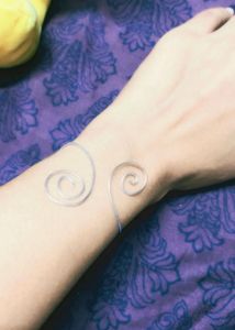 Silver Spiral Cuff Bracelet