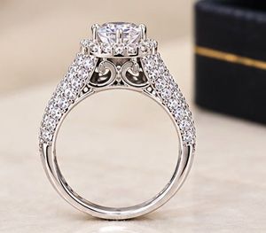 Stunning Pave Halo Ring