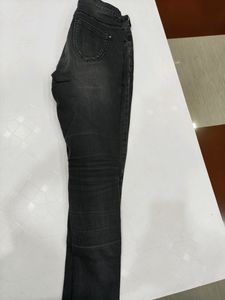 Charcoal Black Monkey Wash Jeans