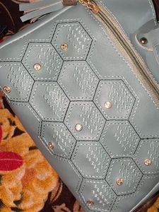 Stylish Hexagon Pattern Handbag