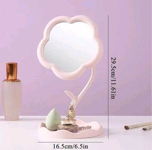 Cute Pink Flower Shaped Mirror