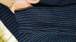 Navy Blue Knitted Sweater