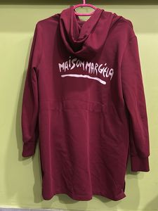 Stylish Maroon Long Hoodie Jacket