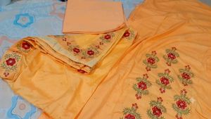 yellow Embroidered Kurta Set