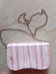 Striped Crossbody Bag