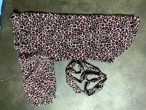 Pink Leopard Print Wrap Top