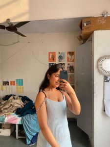 Blue Bodycon Mini Dress