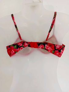 Floral Print Bra